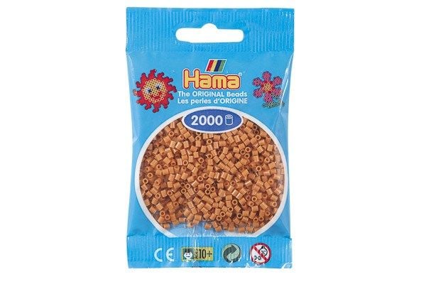 Hama minihelmet 2000 kpl vaaleanruskeita