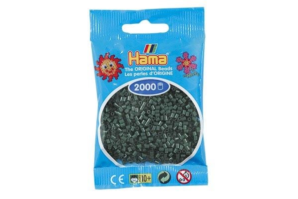 Hama mini-perler 2000 stk mørkegrønn
