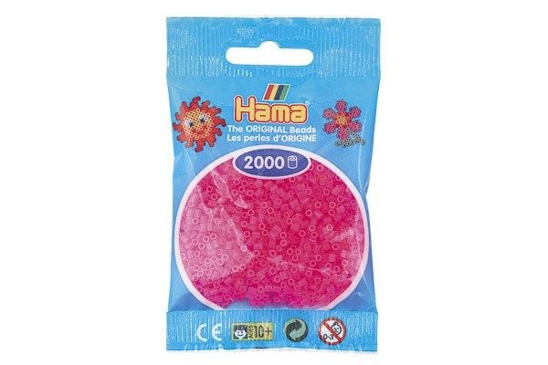 Hama minihelmet 2000 kpl neon fuksia