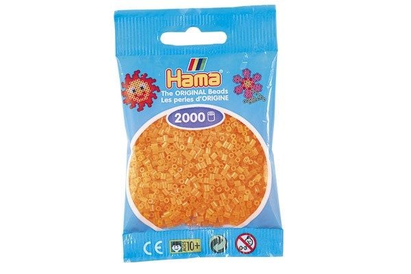 Hama mini perler 2000 stk neon oransje