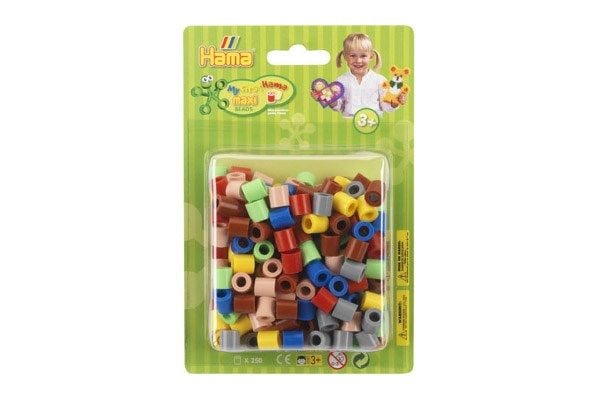 Hama maxi helmiä läpipainopakkauksessa 250kpl mix 69