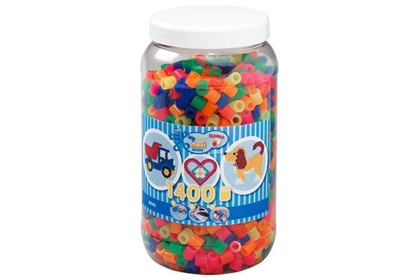 Hama maxi 1400kpl ämpäriin neon mix 51