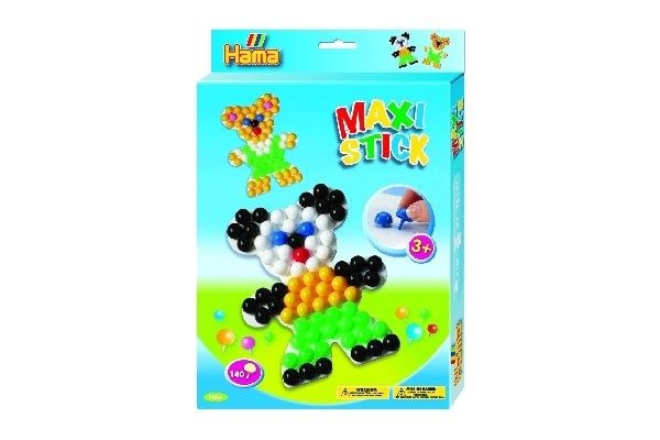 Hama Maxi Stick - Ophængsæske - Bamse - 140 stk. - No. 9668