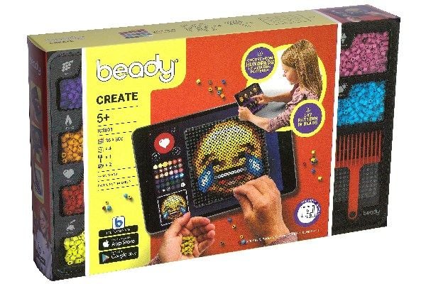 Beady Create 10.800 pärlor, 4 plattor, 1 skrapa