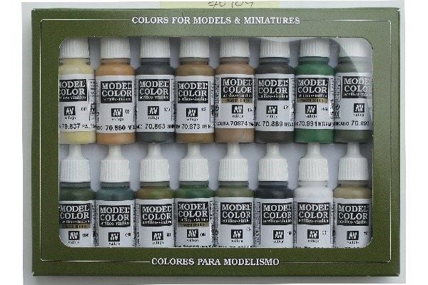 Vallejo 70.109, Valikoidut värit, Akryylimaali, 17 ml, 1 kpl |