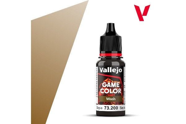 Vallejo 73.200, Brun, Acryl maling, Væske, 17 ml, 1 stykker