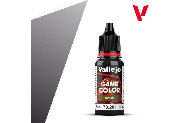 Vallejo 73.201, Sort, Acryl maling, Væske, 17 ml, 1 stykker