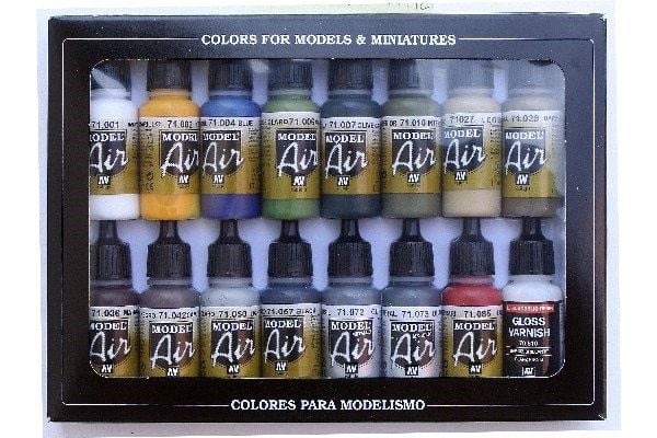 Vallejo 71.192, 17 ml, Musta, Ruskea, Harmaa, Punainen, Valkoinen, Matta, Pullo