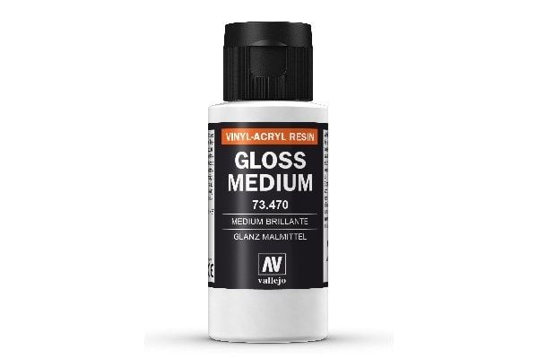 Vallejo Gloss Medium, 60 ml, Plastflaske