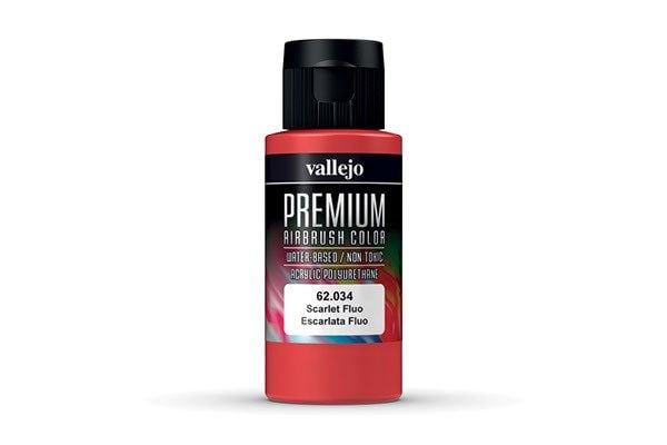 Vallejo 62.034, 60 ml, Röd, Matt, Flaska