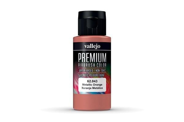 Vallejo 62.043, 60 ml, Oransje, Metallisk, Flaske