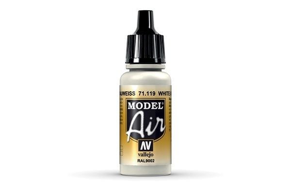 Vallejo 71.119, 17 ml, Hvit, Matte, Flaske