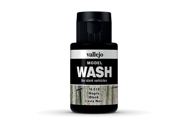 Vallejo 76.518, Svart, Akrylfärg, 35 ml, 1 styck