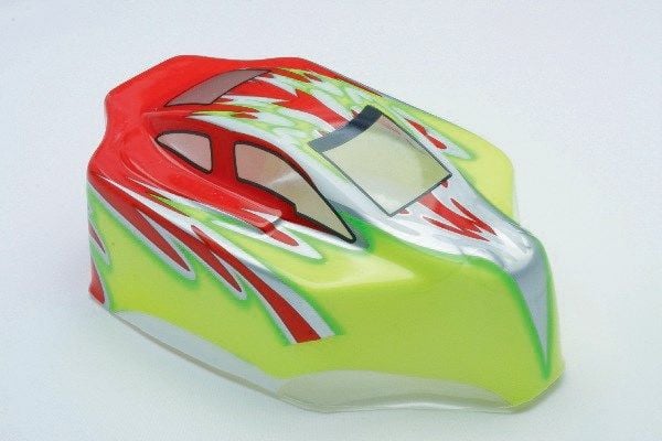 Kaross för 1/16 Buggy röd