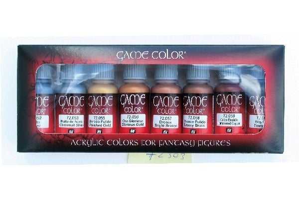 Vallejo Game Color Metallic Colors 72.303 (8x18 ml)