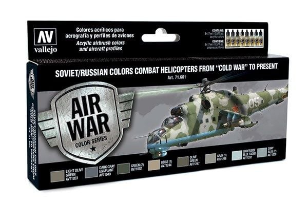 Sovjet/Ryska färger Combat Helicopters 8x18ml