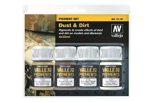 Vallejo 73.190, Svart, Bronse, Brun, 0.35 l, 4 stykker