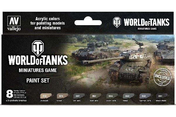 World of Tanks – malingsett for miniatyrer 8x17 ml