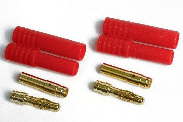 HXT 4 mm guldkontakt, 2 st