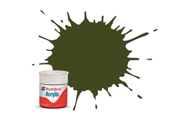 Akrylfärg olive drab 14 ml - matt - ersatt