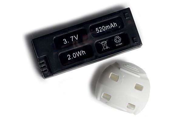 520 mAh LiPo-batteri + batterilucka