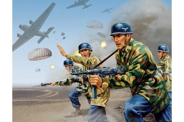 WWII tyska fallskärmsjägare