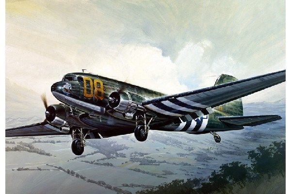 Italeri C - 47 SkyTrain, Flymodell med fastvinge, Monteringssett, 1:72, C - 47 SkyTrain, Alle kjønn, Plast