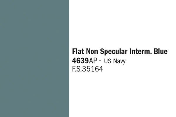 Platt Icke-spegelblank Intermed. blå