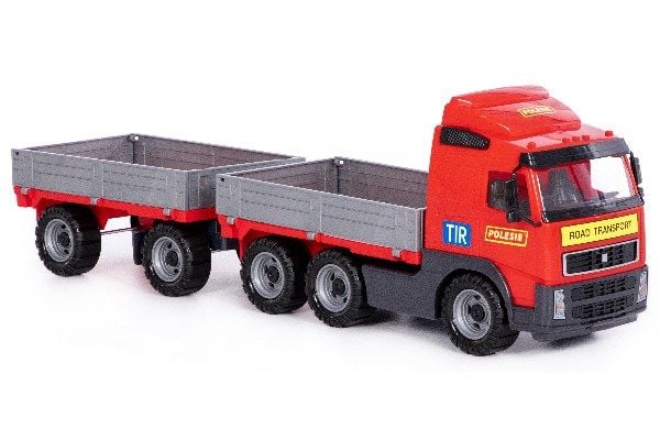 Lastebil med ekstra tilhenger 775x190x250 mm