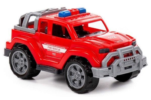 Jeep merket bil 21,8x12x10,3 cm i nett, rød