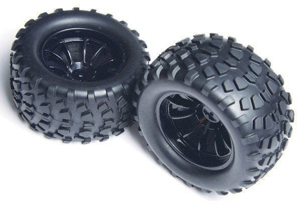 Hjul komplett svart (M10 Thunder)