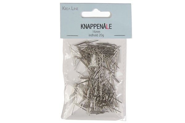 Prym knappenåler sølv 16 mm 20 g