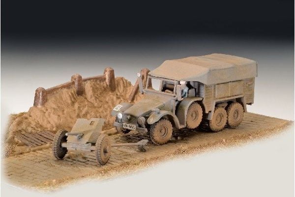 Krupp Protze KFZ 69 med 3,7cm Pak 1:76