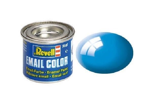 Emalje 14 ml, lys blå gloss