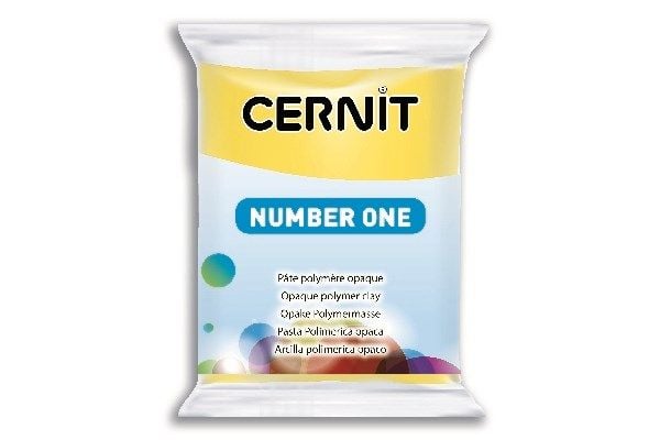 Cernit Number One - Leire for modellering - 56 g - gul