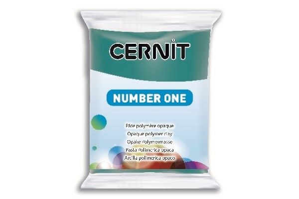 Cernit 662 Number One 56 g mörkgrön