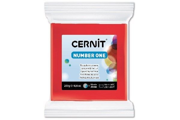 Cernit 043 Number One 250 g rød