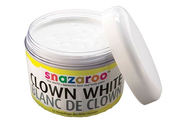 Sminkfärg clown vit 250 ml