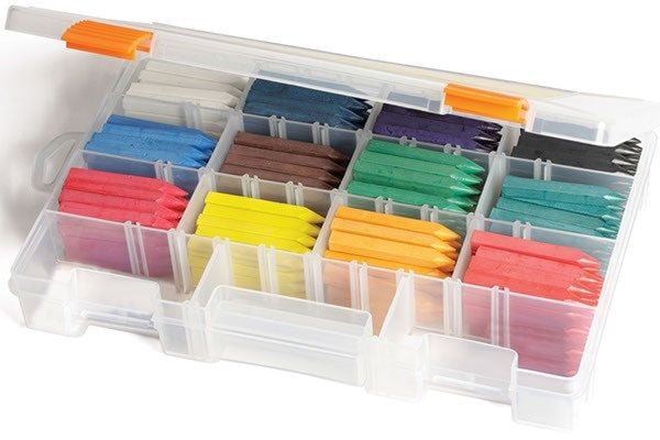 Oliekridt 240 stk - med 12 ass. farver i plastboks |