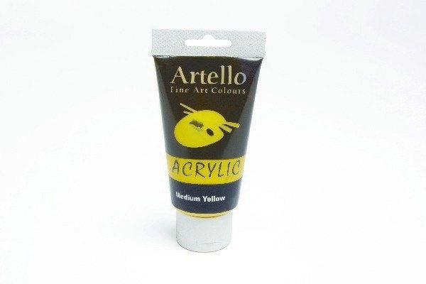Artello akrylfärg 75 ml gul mid