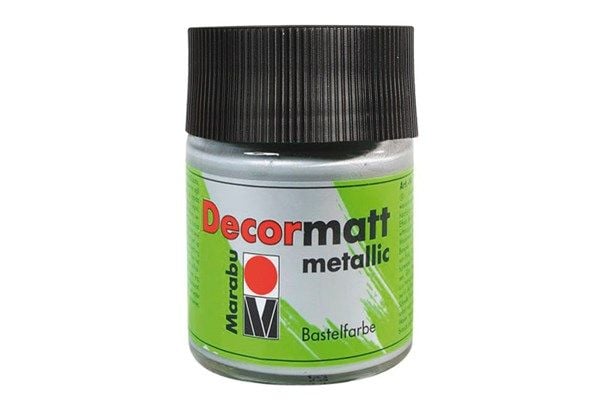 Decormatt 50ml 782 Metallic sølv metalliväri