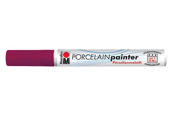 Marabu 01230034034, Bordeaux, Assorterte farger, 2 mm, 4 mm, Fotoark kartong, Keramisk, Glass, Glazed tile, Stoff/Tøy, Metall, Porselen, Profil, St...
