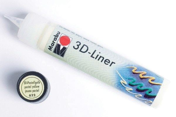 3D liner pastellin keltainen 25ml