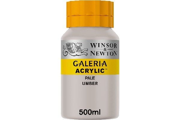 Winsor & Newton Galeria Acrylic, 500 ml, Brun, Grå, Krukke
