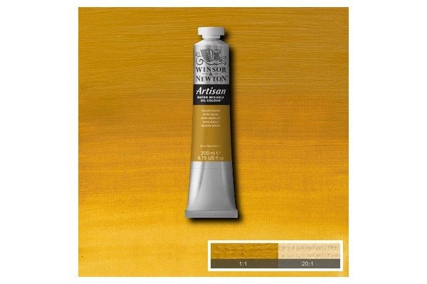 Artisan vannblandingsolje 200 ml gul okker 744