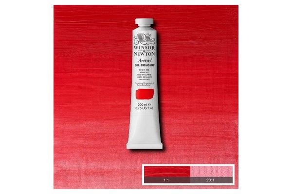 Artists oljemaling 200 ml bright red 042