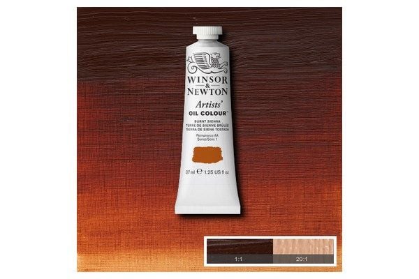 Kunstneroljemaling 37 ml burnt sienna 074