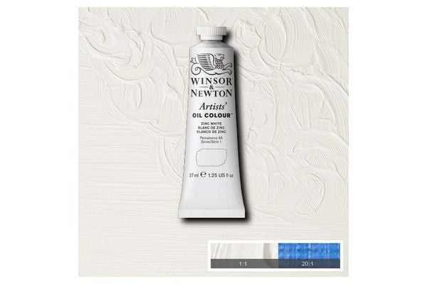Kunstneroljemaling 37 ml sinkhvit 748