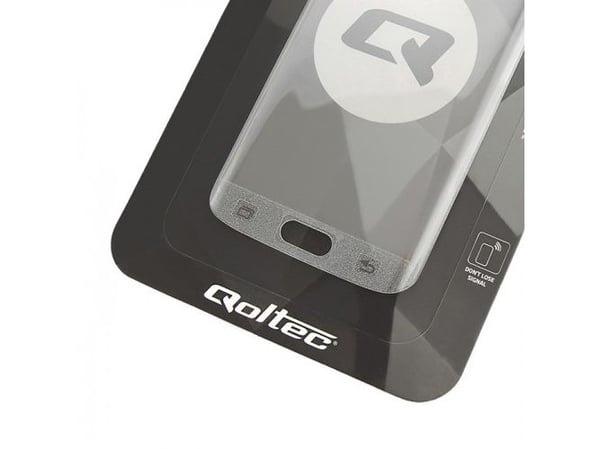 Qoltec Premium Full Cover - Skjermbeskyttelse for mobiltelefon - glass - for Samsung Galaxy S6 edge