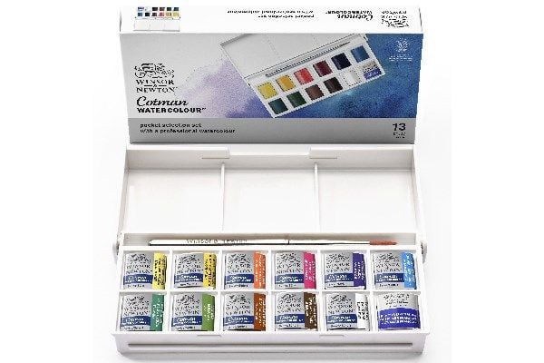 Akvarelsæt Winsor & Newton - Cotman Water Col sketchers pocket box